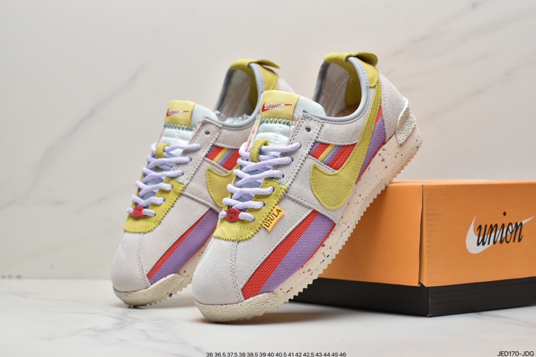 150 联乘洛杉矶知名店铺Union LA x Nike Cortez Low”Black”阿甘改良初代低帮DR1413-007