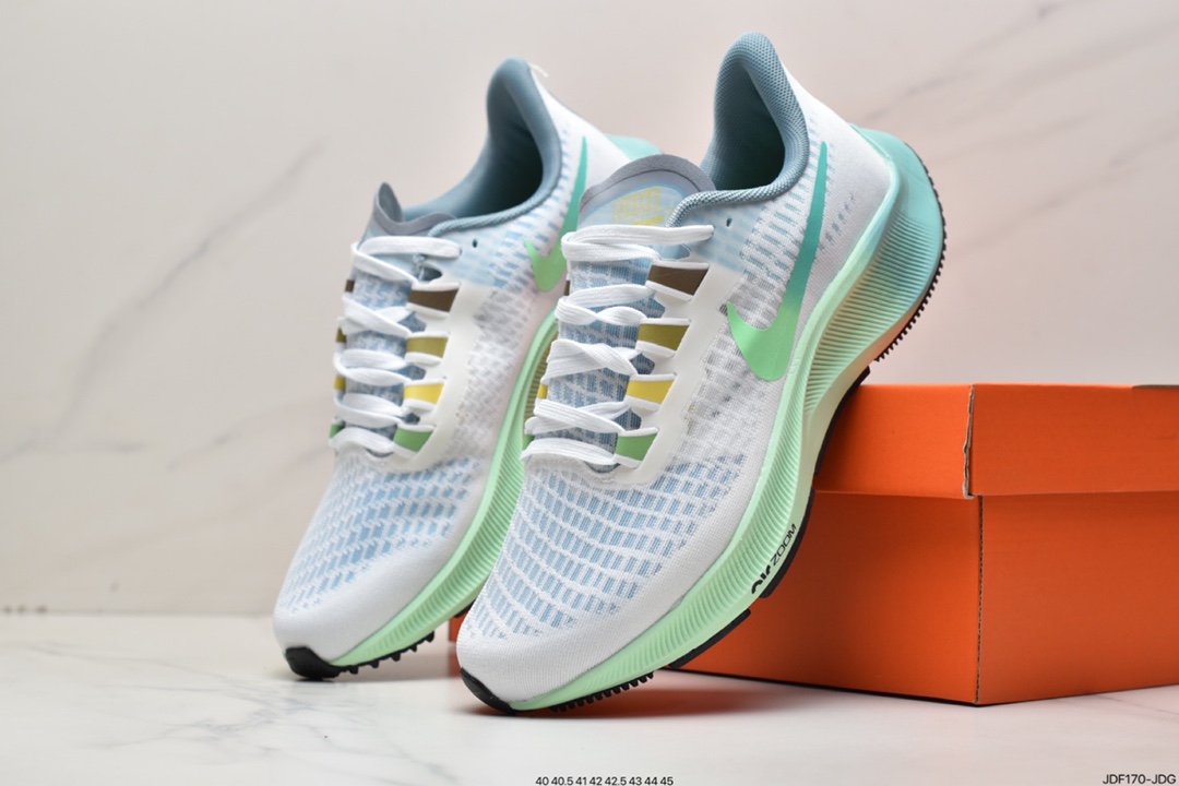 125 耐克Nike Zoom Pegasus 37 登月37 透气缓震疾速跑鞋BQ9646-100