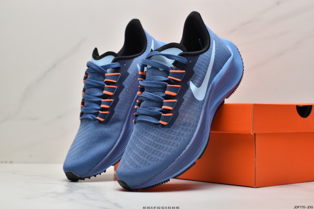 125 耐克Nike Zoom Pegasus 37 登月37 透气缓震疾速跑鞋BQ9646-100