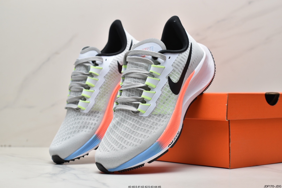 125 耐克Nike Zoom Pegasus 37 登月37 透气缓震疾速跑鞋BQ9646-100
