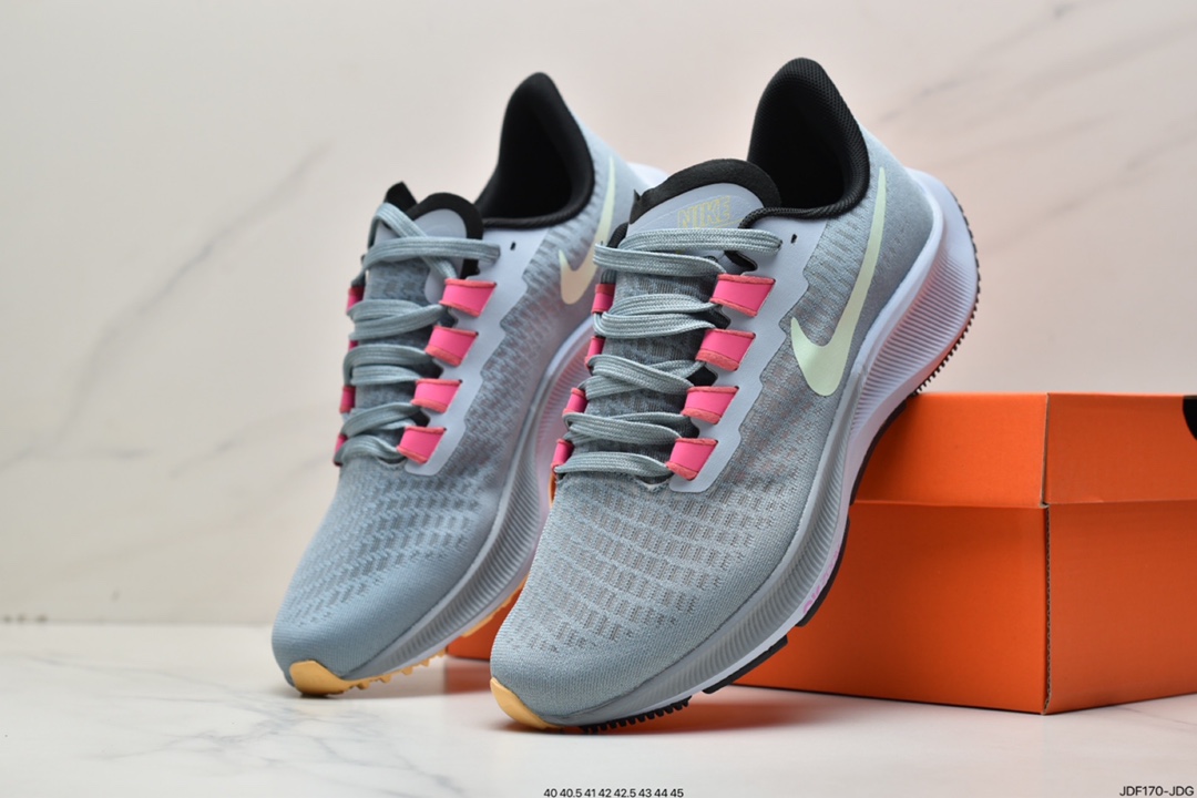 125 耐克Nike Zoom Pegasus 37 登月37 透气缓震疾速跑鞋BQ9646-100