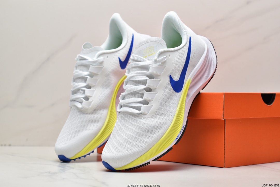 125 耐克Nike Zoom Pegasus 37 登月37 透气缓震疾速跑鞋BQ9646-100