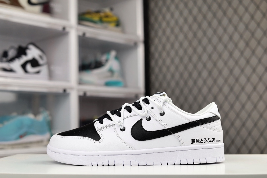 H0 Nike SB Dunk Low 白黑 纯原 大厂出品 极力推荐原装头层材料 独家版型蒸餾加工帶來的是更好的视觉和脚感体验大厂纯原品质出货 清洁度 电绣工艺 皮料切割干净无任何毛边 细节完美