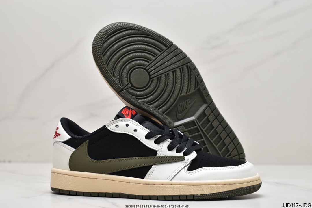 130 耐克Nike Air Jordan 1 Low OG SP”Khaki Green”AJ1乔丹一代DM7866-661