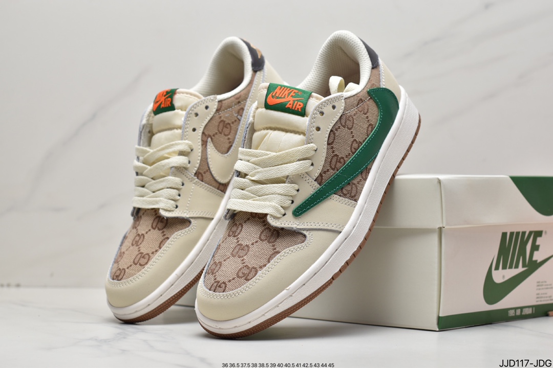 130 耐克Nike Air Jordan 1 Low OG SP”Khaki Green”AJ1乔丹一代DM7866-661