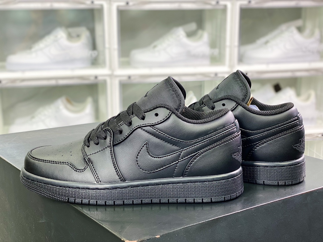 200 Air Jordan 1 Low”Triple Black ”AJ1乔丹一代低帮经典复古文化休闲运动篮球鞋“纯黑武士”553558-093
