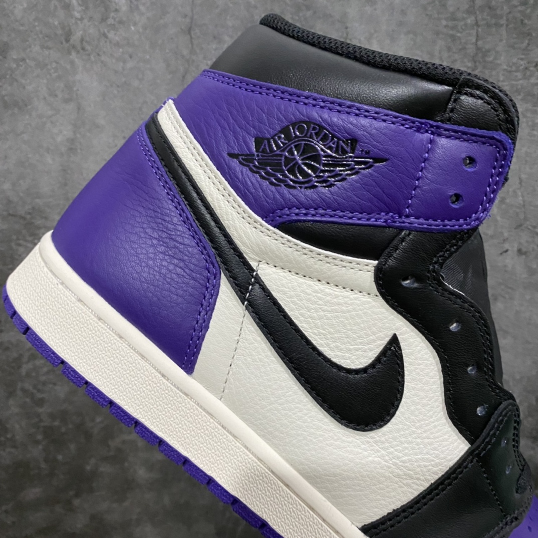 图片[7]-原厂 AJ1 黑紫脚趾 555088-501 行业第一梯队品质 细节材料升级 裁边清洁度无可挑剔 尺码：40.5/47.5-选品中心