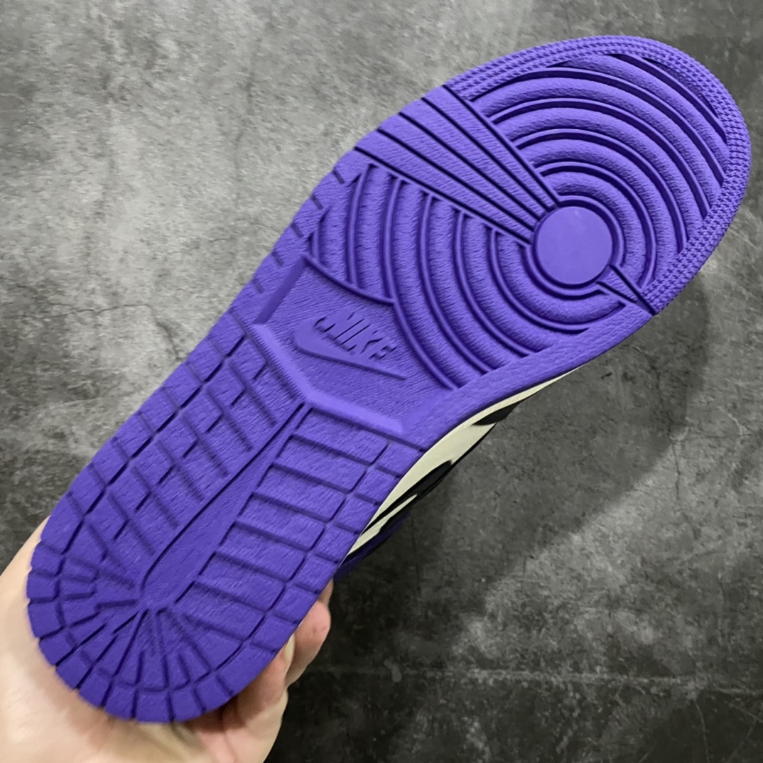 图片[8]-原厂 AJ1 黑紫脚趾 555088-501 行业第一梯队品质 细节材料升级 裁边清洁度无可挑剔 尺码：40.5/47.5-选品中心