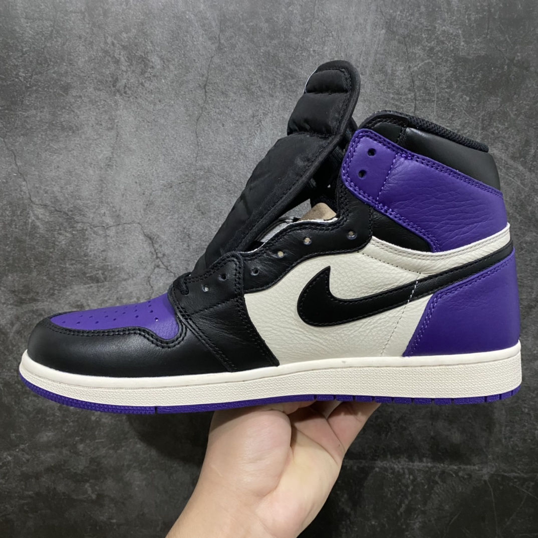 图片[2]-原厂 AJ1 黑紫脚趾 555088-501 行业第一梯队品质 细节材料升级 裁边清洁度无可挑剔 尺码：40.5/47.5-选品中心