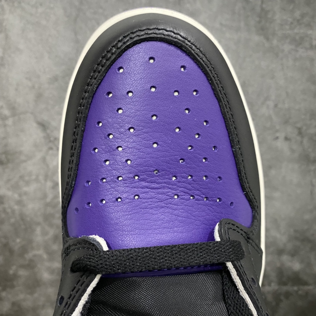 图片[5]-原厂 AJ1 黑紫脚趾 555088-501 行业第一梯队品质 细节材料升级 裁边清洁度无可挑剔 尺码：40.5/47.5-选品中心