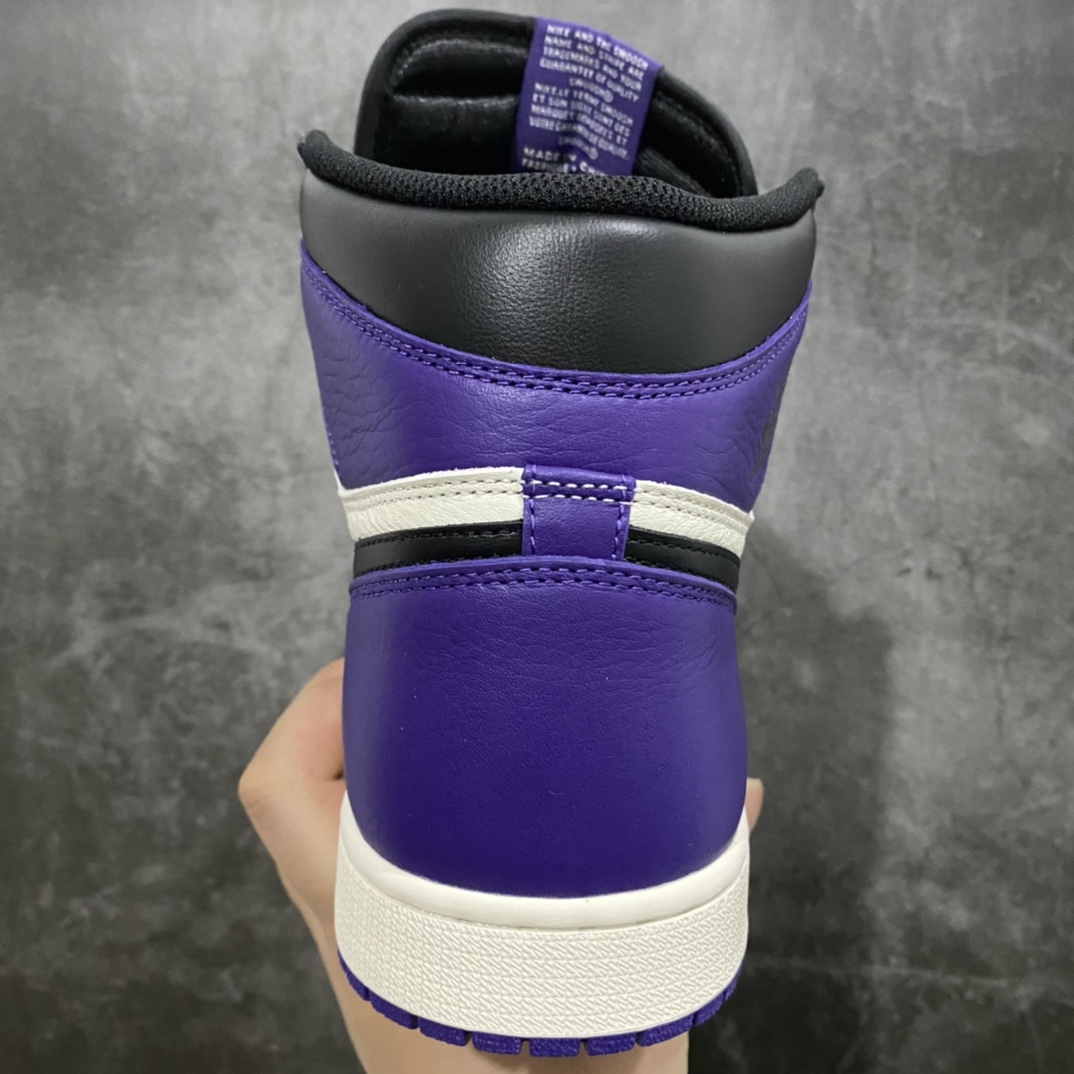 图片[4]-原厂 AJ1 黑紫脚趾 555088-501 行业第一梯队品质 细节材料升级 裁边清洁度无可挑剔 尺码：40.5/47.5-选品中心