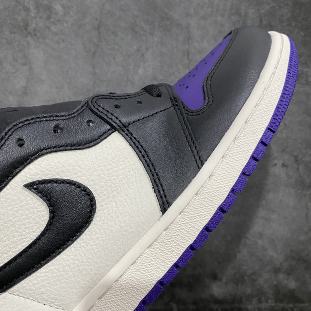 图片[6]-原厂 AJ1 黑紫脚趾 555088-501 行业第一梯队品质 细节材料升级 裁边清洁度无可挑剔 尺码：40.5/47.5-选品中心