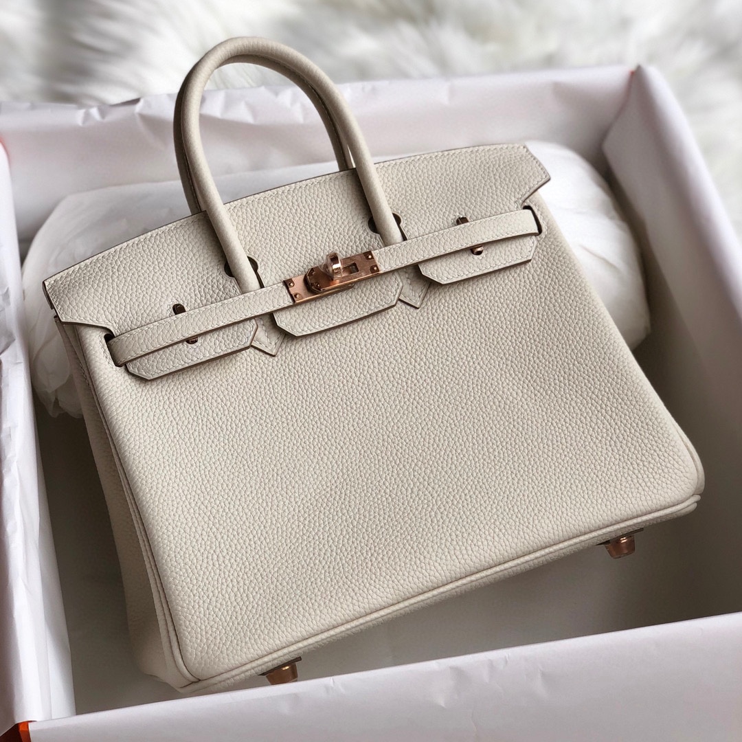 Hermes Birkin Bags Handbags Milkshake White Gold Hardware