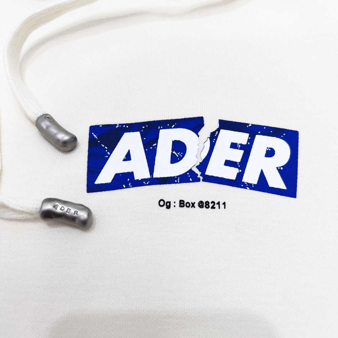 ADER 22SS ERROR Logo裂纹连帽卫衣