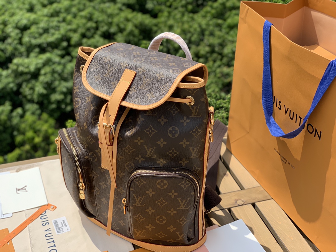 🌼尺寸31-38-11cm海外贸易公司订单！LV新款老花中古BOS🌼PHORE系列小号双肩背包，取材Mo