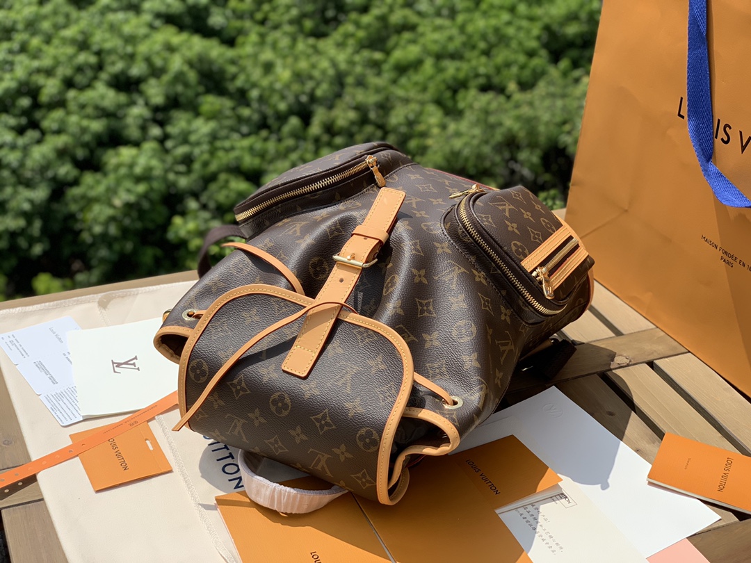 🌼尺寸31-38-11cm海外贸易公司订单！LV新款老花中古BOS🌼PHORE系列小号双肩背包，取材Mo