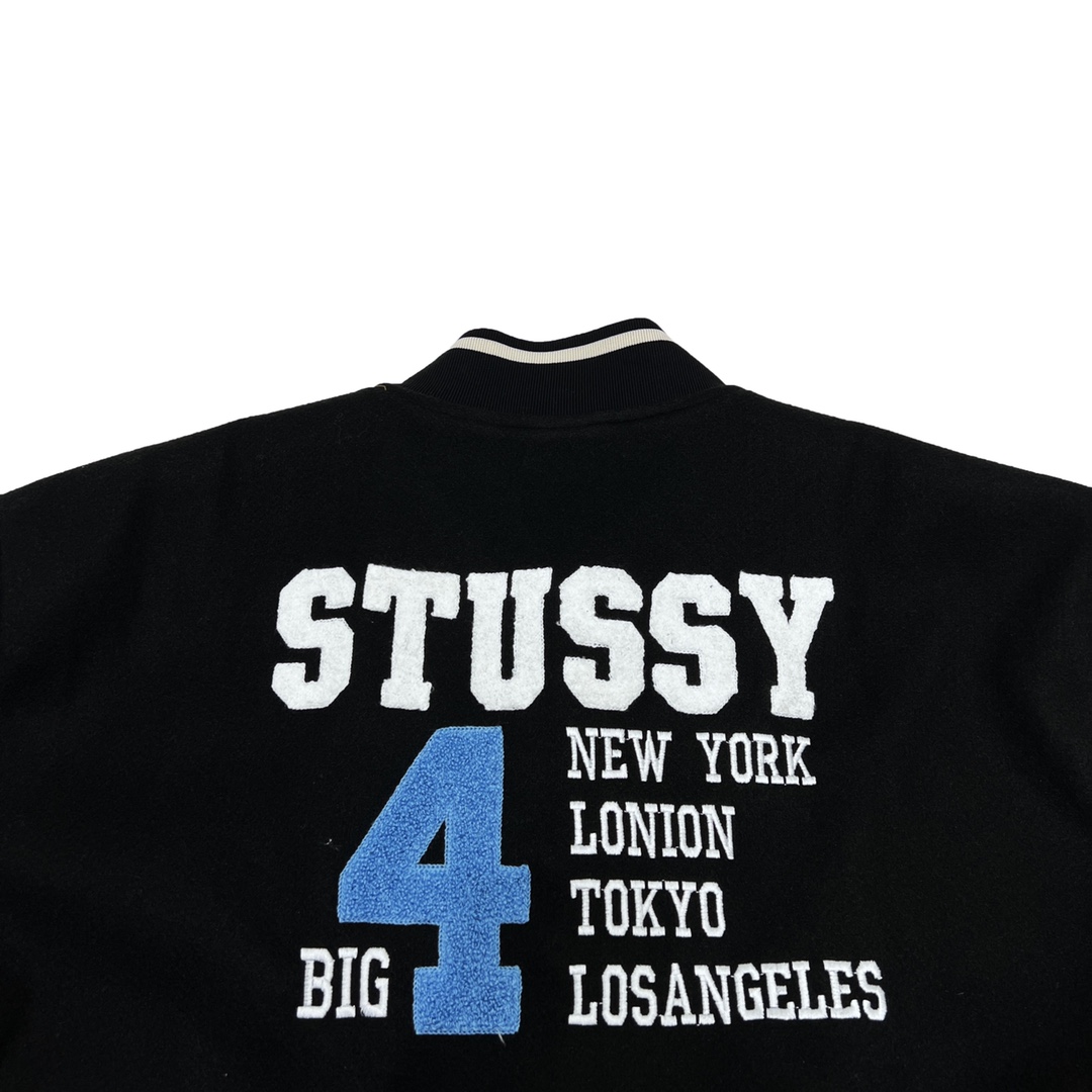 380 斯图西stussy "BIG4" varsity jacket Vintage 1997 城市限定棒球夹克