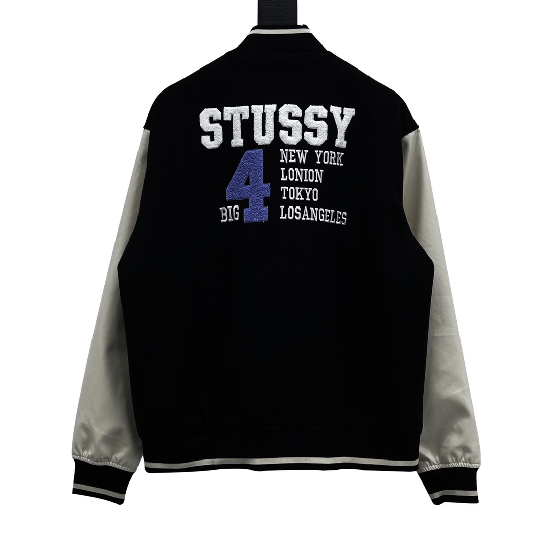 380 斯图西stussy "BIG4" varsity jacket Vintage 1997 城市限定棒球夹克