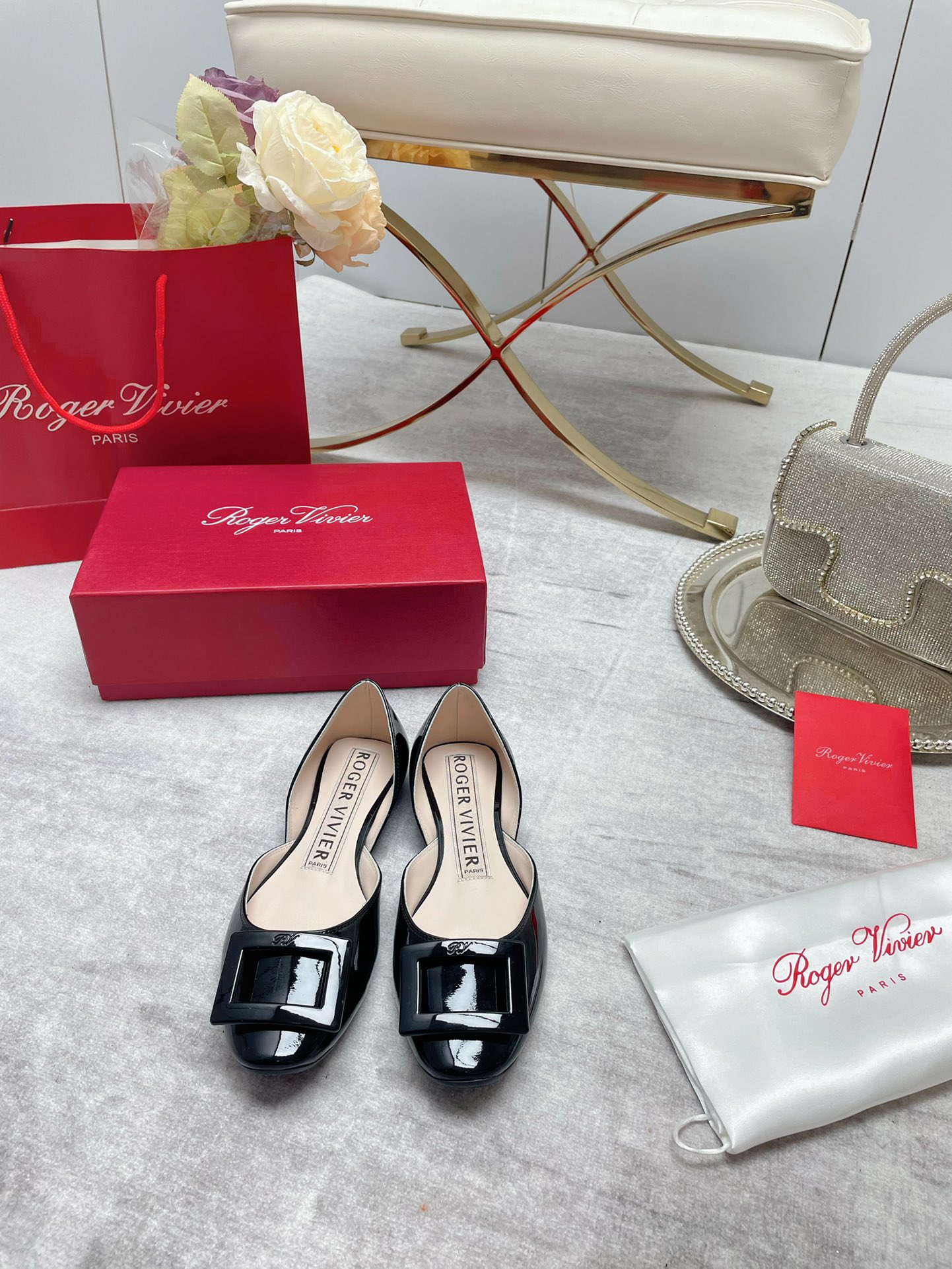 New Women’s Shoes: Roger Vivier Ballerina Sole Collection with Unique Resin Buttons