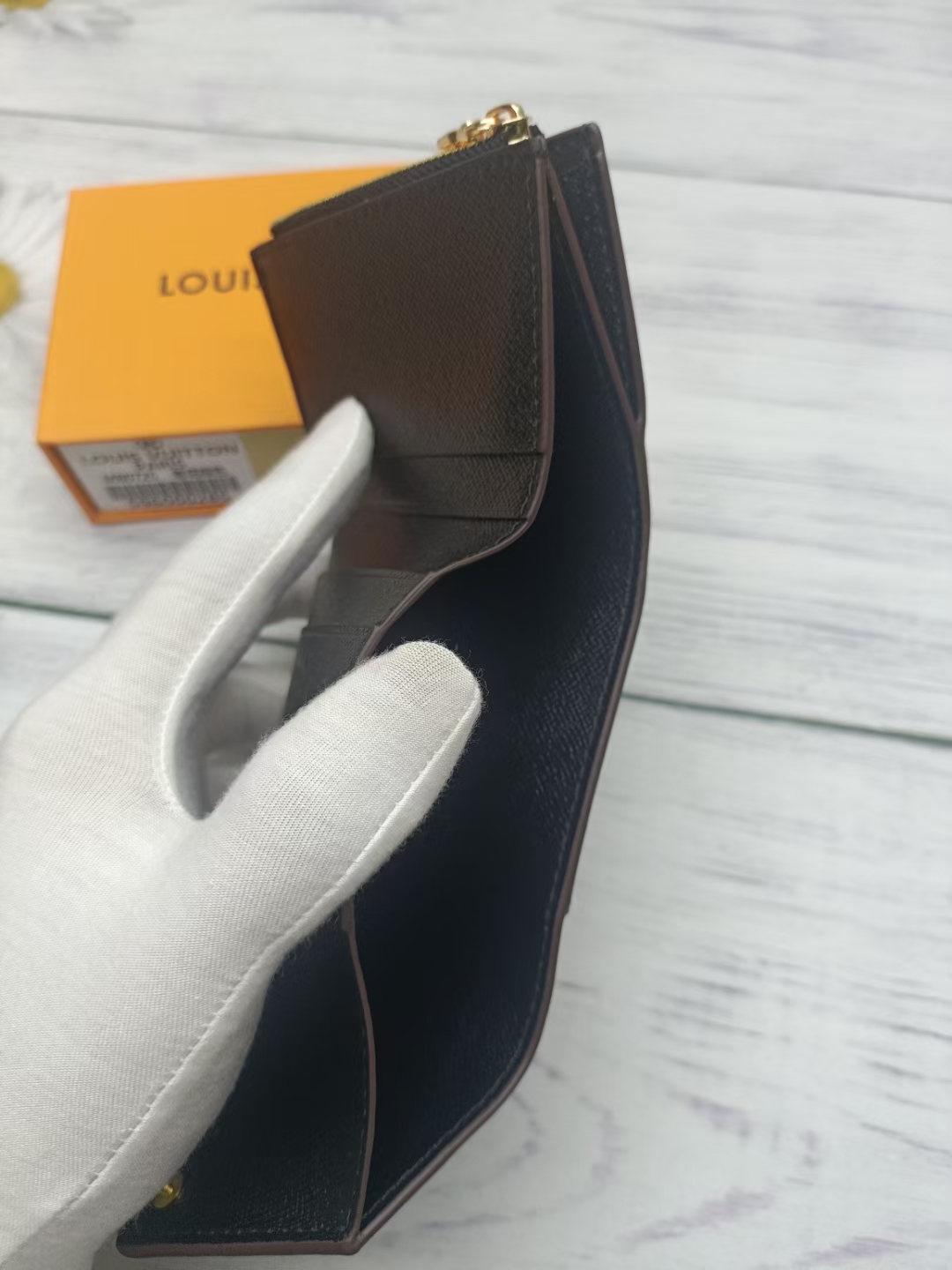 Leather Card Holder - Angle Shot Leather card holder angle shot