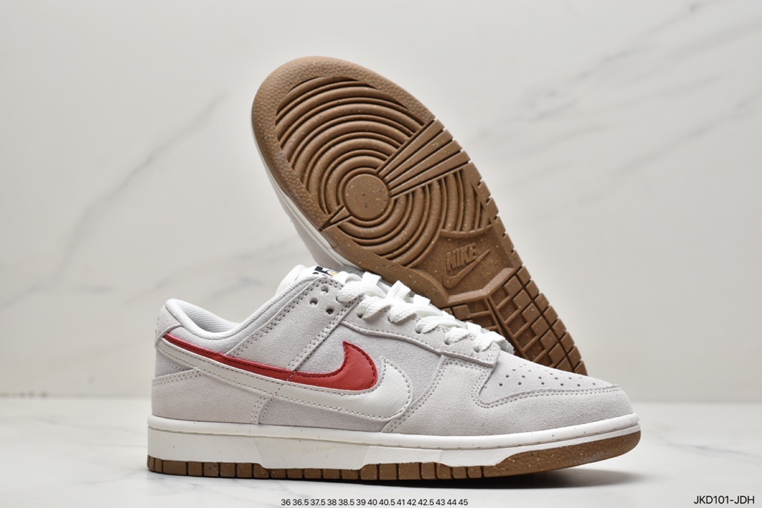 160 性价版Nk SB Dunk Low 灰红双勾 SB低帮运动休闲板鞋 DO9457-100