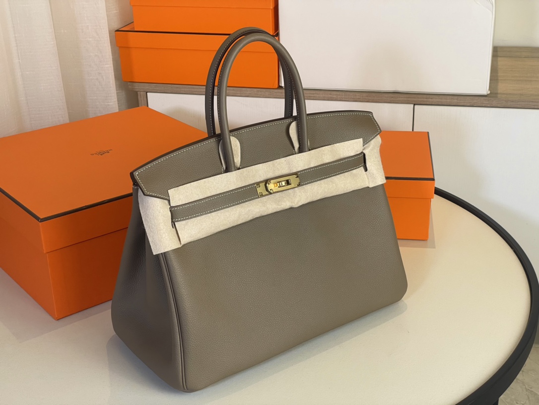 Hermes Birkin Bags Handbags Elephant Grey