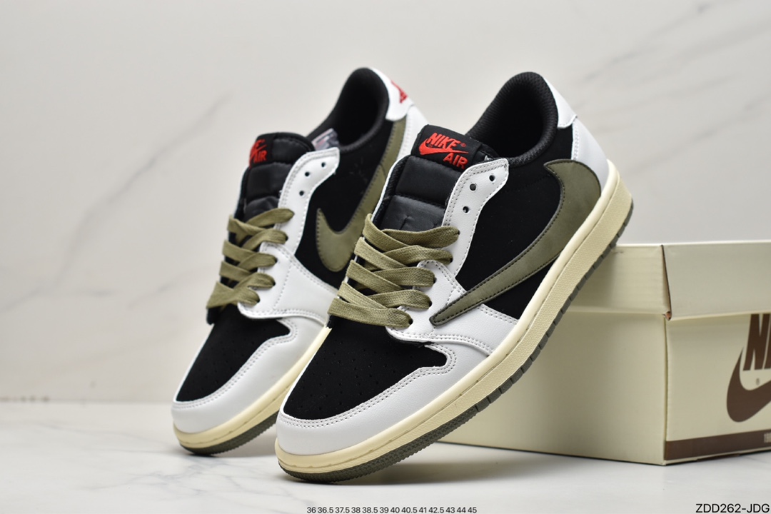 230 Travis Scott x Air Jordan 1 Low 橄榄色DZ4137-106