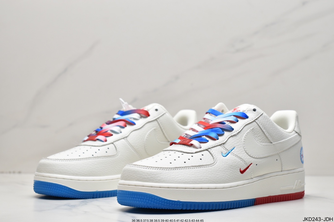 160 Air Force 1’07 Low QS”White/Sky Blue/Red/Philadelphia 76ers”空军一号AI5958-300