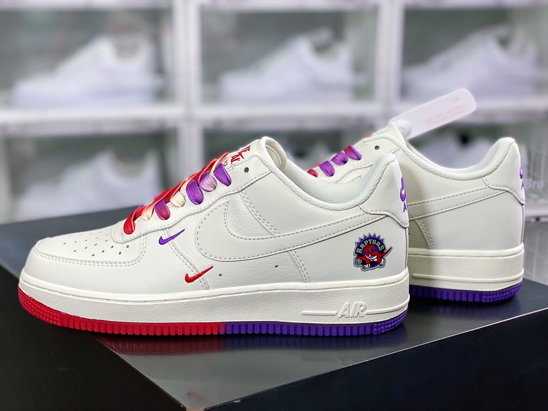 260  Air Force 1’07 QS”Sail/Grey/Red/Toronto Raptors”空军一号KK6325-015