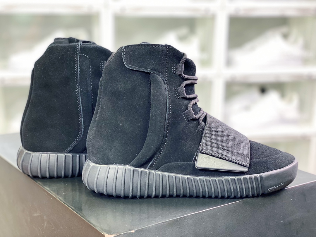 Kanye West x Originals YEEZY BOOST 750 ”Triple Black” first generation high help BB1839