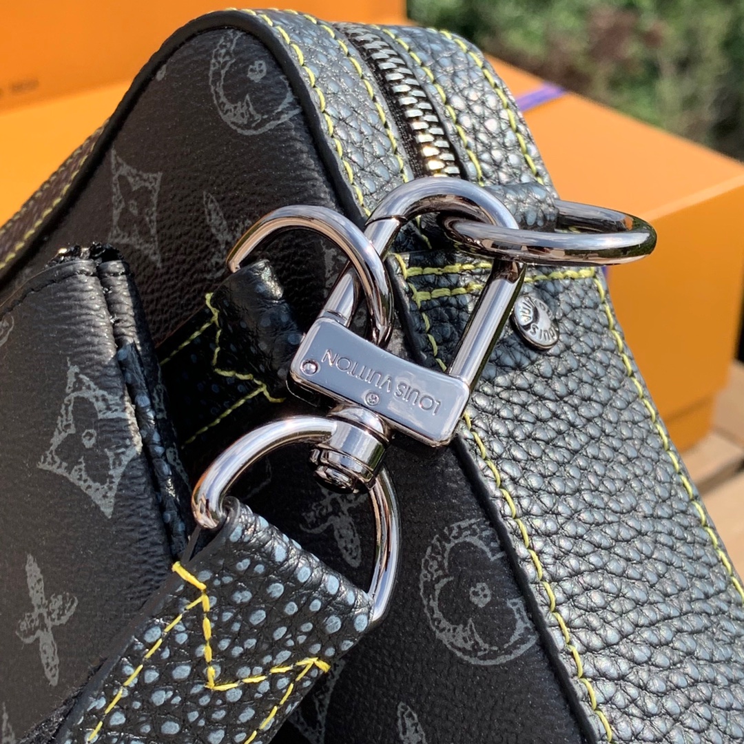 非市场普通货 进口皮料半钢五金 m46340尺寸28-8.5-7cm原厂渠道特供 LV Trio 三合一