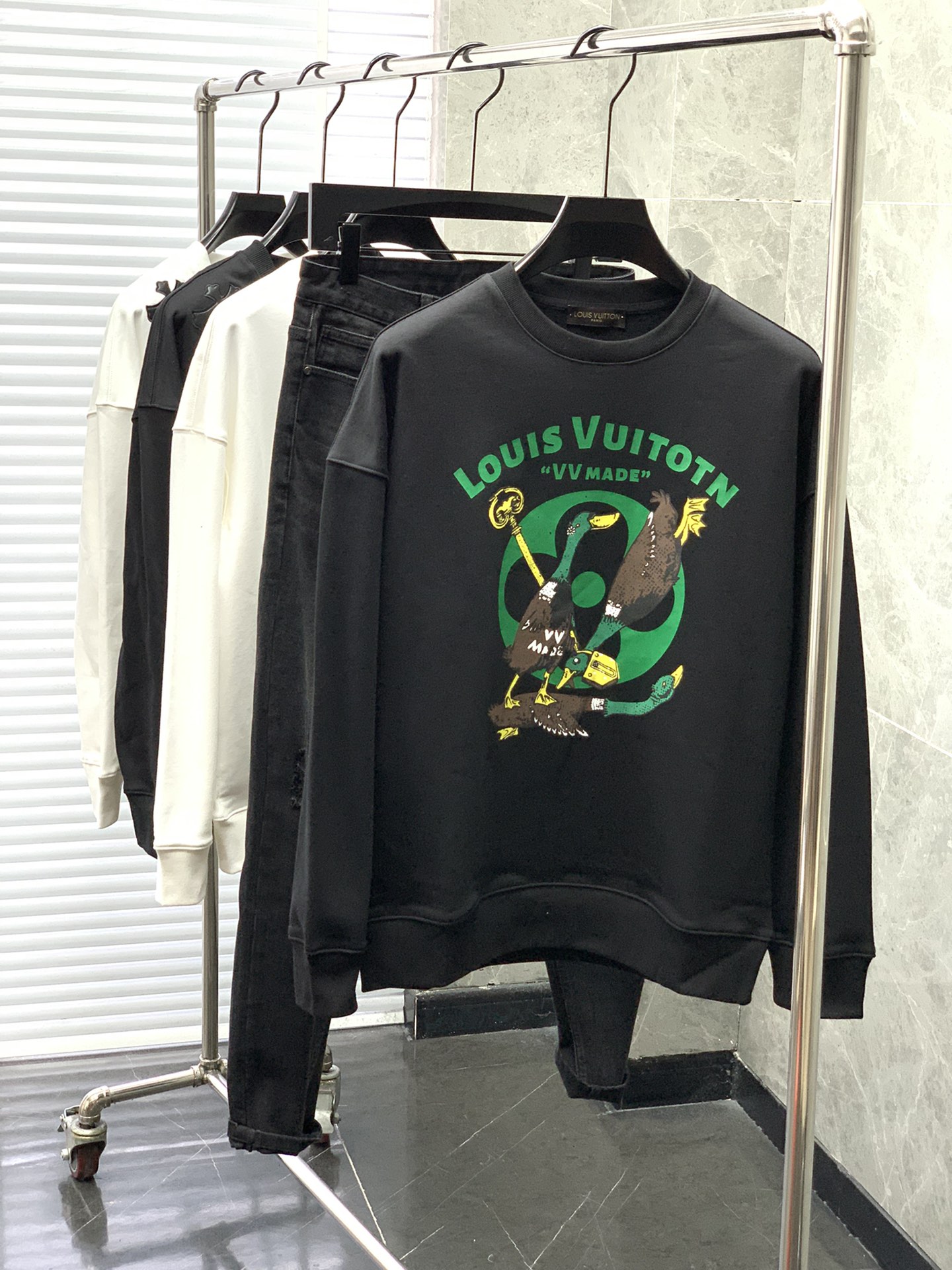 Louis Vuitton Clothing Sweatshirts Printing Fall/Winter Collection Fashion Casual