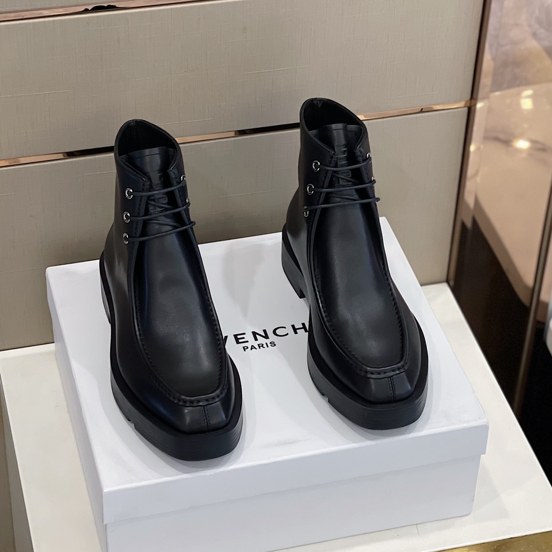 Givench*GVC方头系带裸靴-