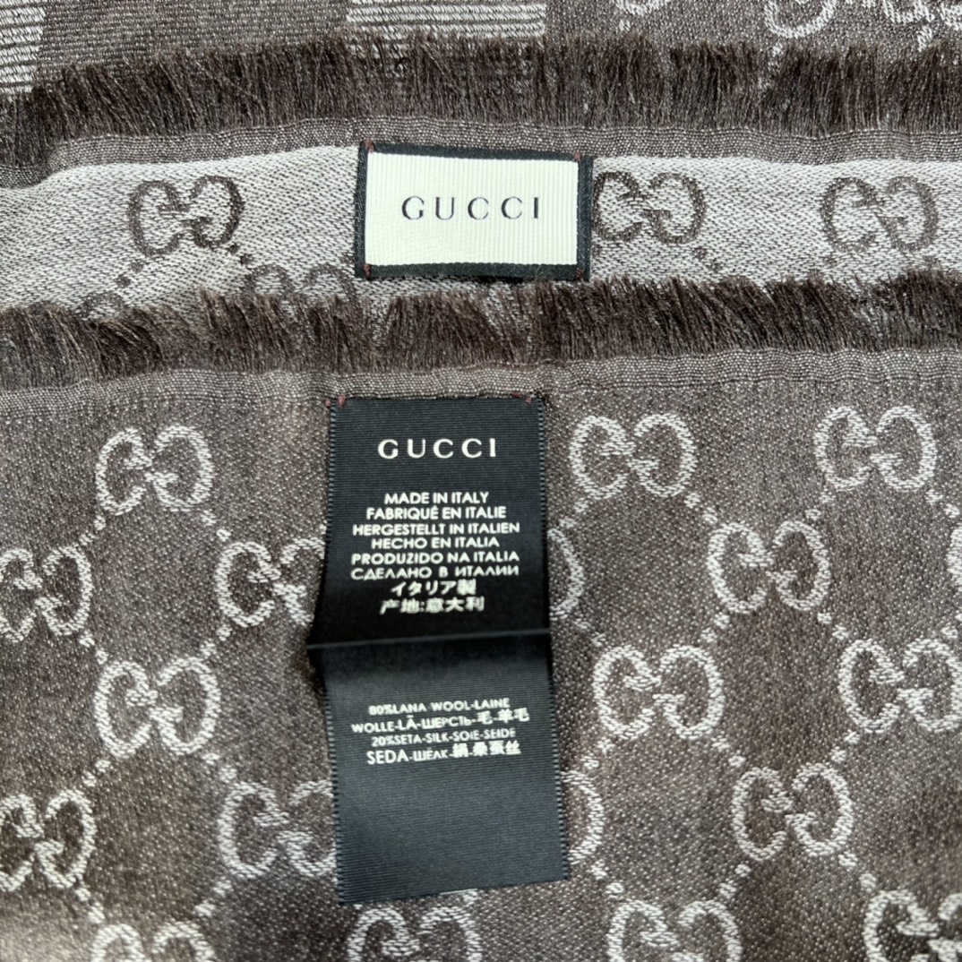 Gucci Wool & Silk Scarf with GG Logo - 140cm x 140cm, Soft & Luxurious 7 i1665151058 4630 1