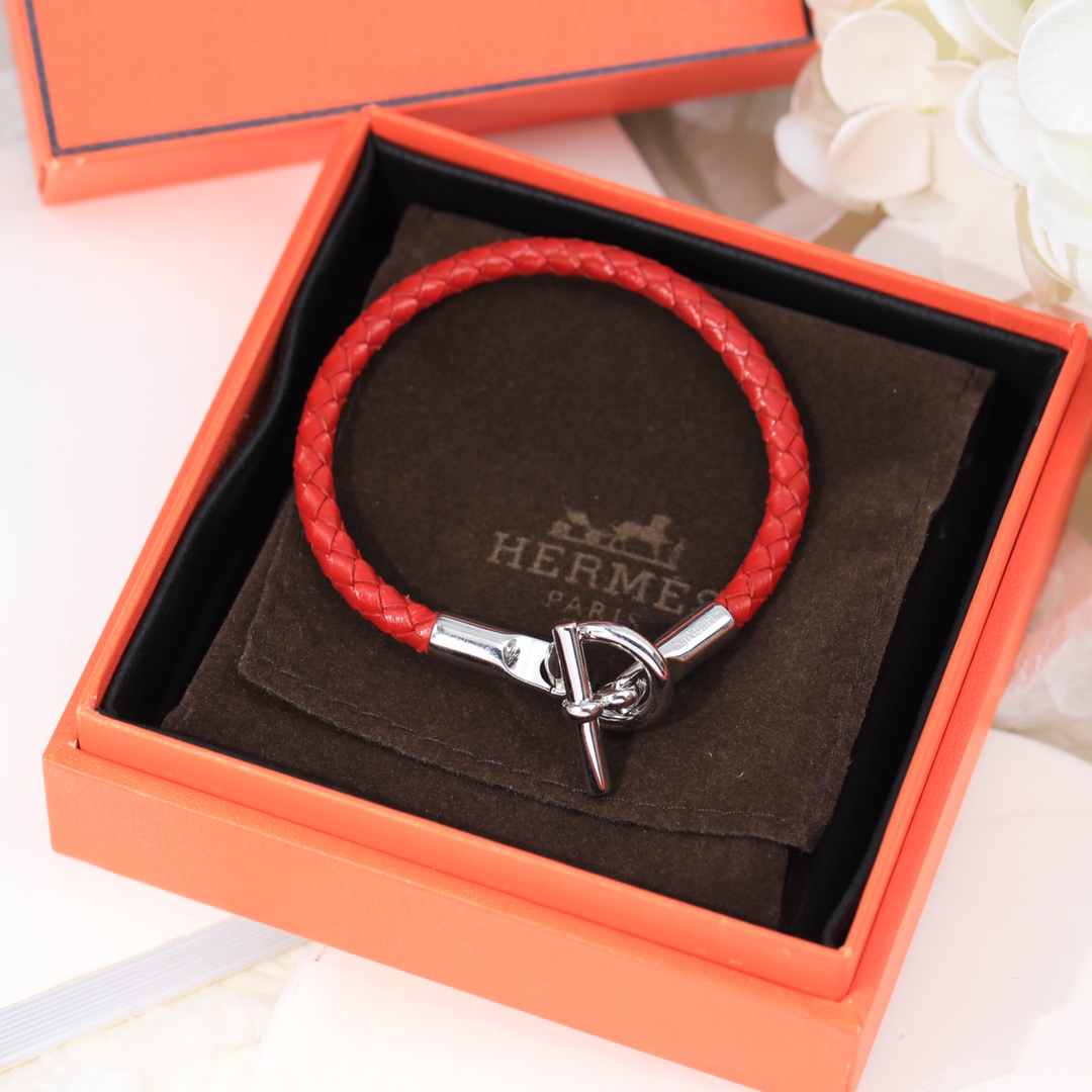 ¿Cuáles son las mejores réplicas?
 Hermes Joyas Pulsera Rosa Cuero de vaca Dermis