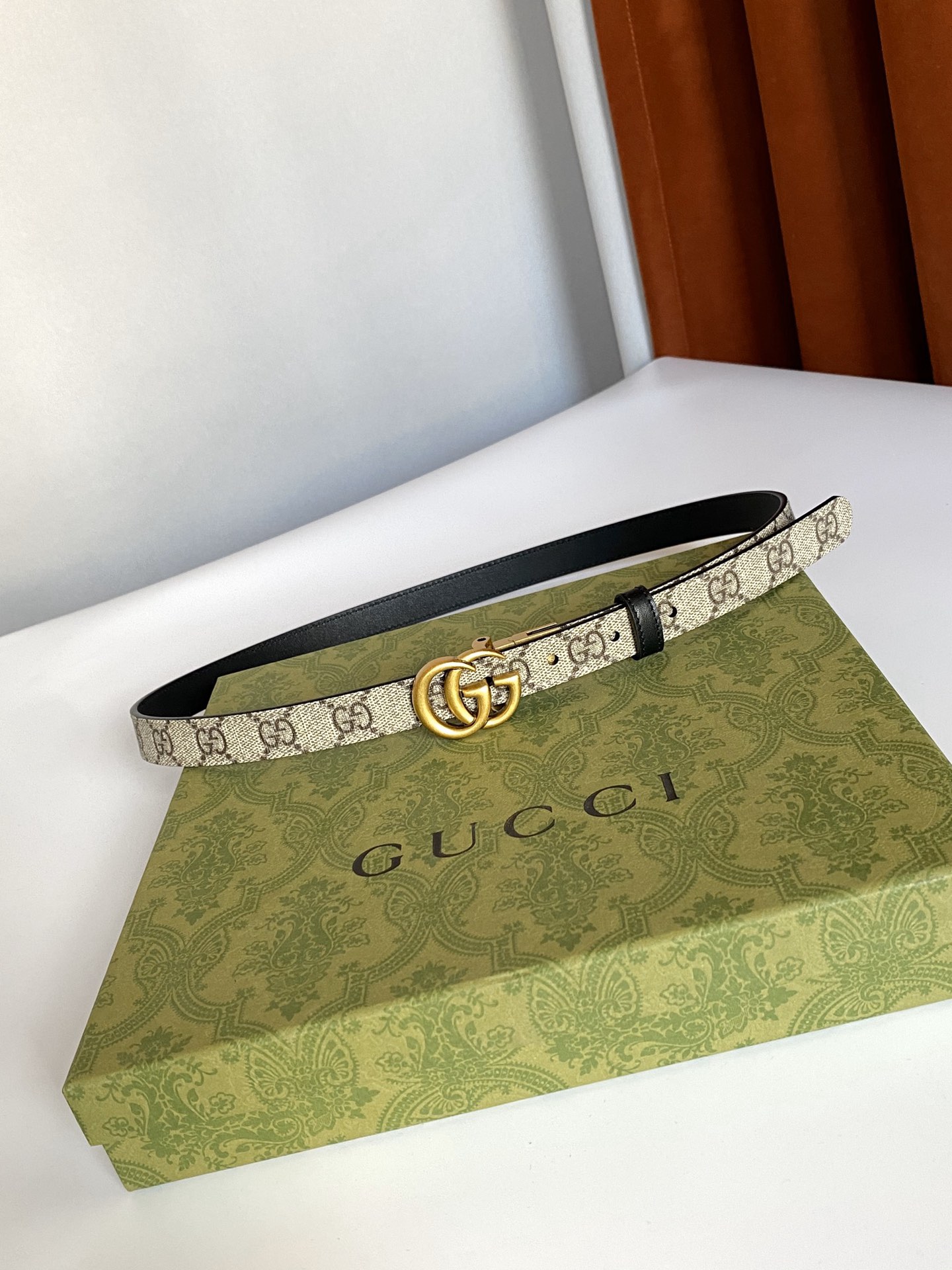 GUCCI古琦Supreme帆布腰带