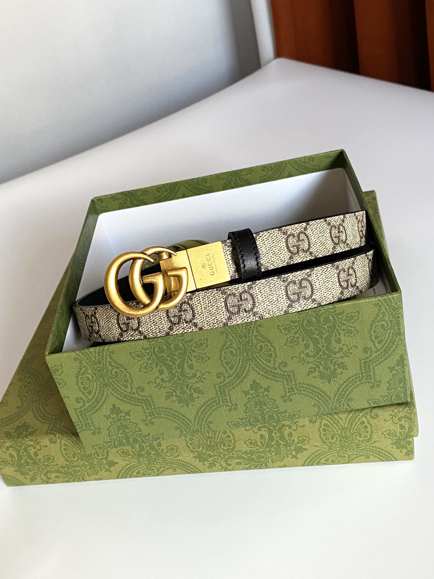 GUCCI古琦Supreme帆布腰带