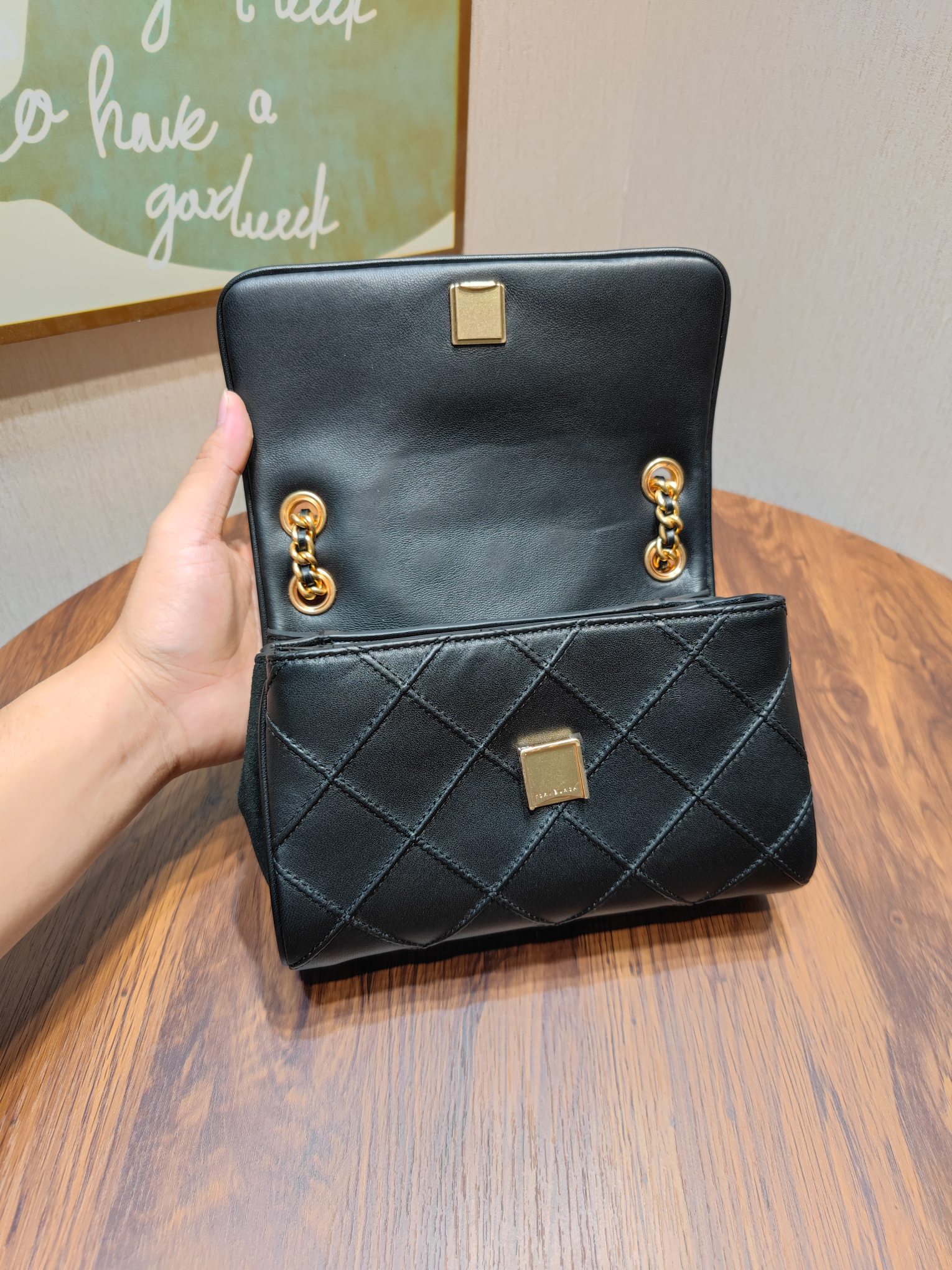 Tory Burch 编号740 TORY BURCH 汤丽柏琦 FLEMING中号软皮链条肩背包