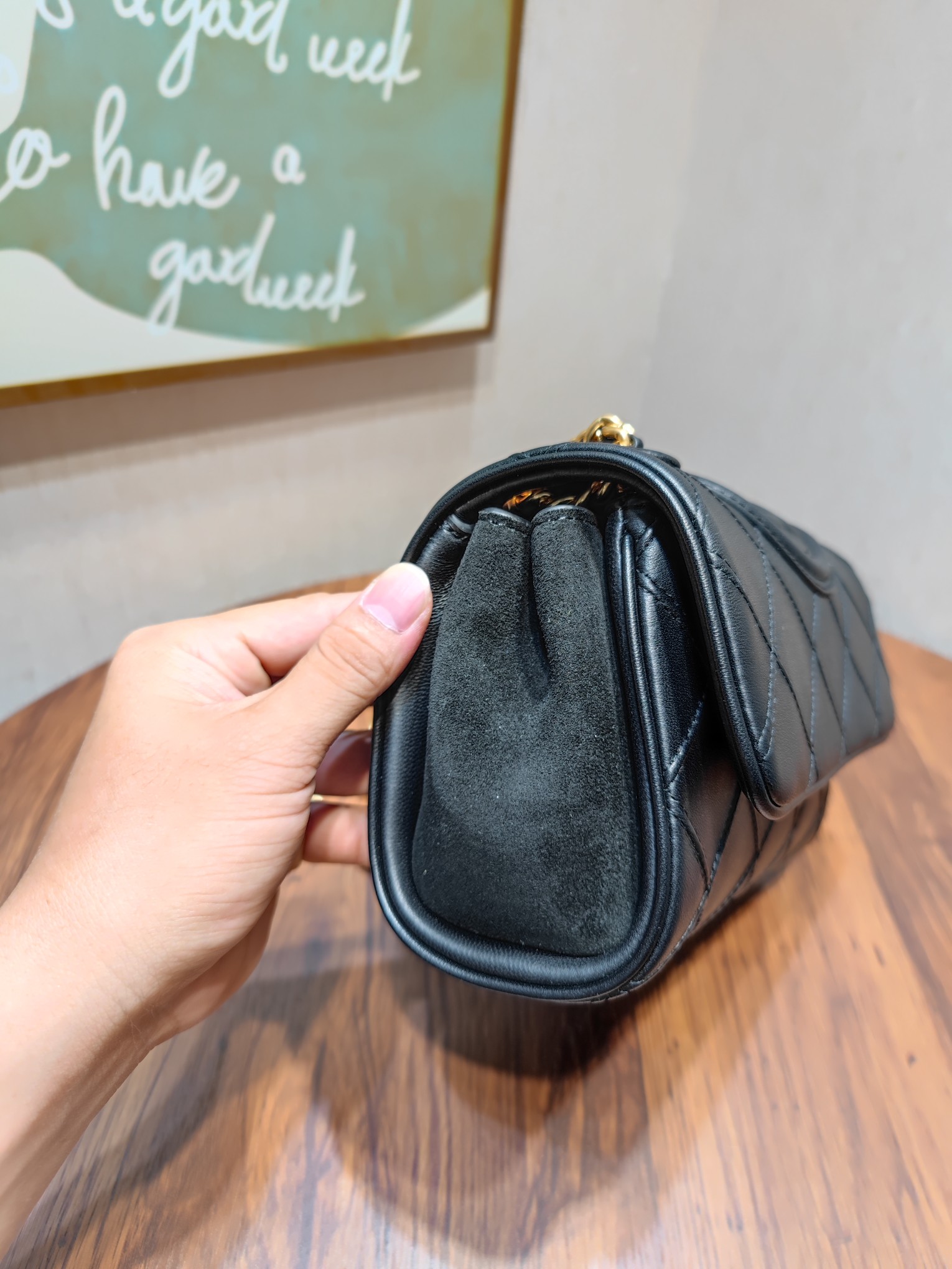 Tory Burch 编号740 TORY BURCH 汤丽柏琦 FLEMING中号软皮链条肩背包