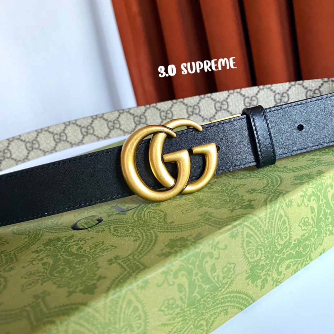 GUCCI古琦Supreme帆布腰带