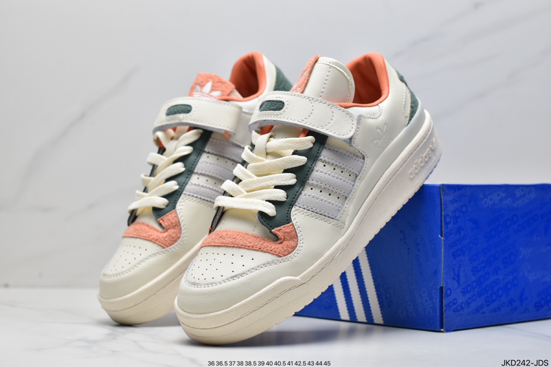 Adidas Clover Originals Forum 84 Low Roman Series Velcro Low Help GX4540