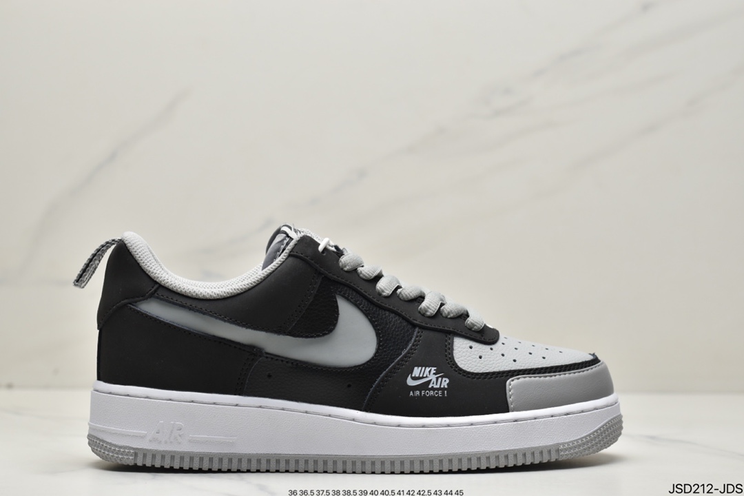 200 Air Force 1 Low 黑灰机BQ6818-009