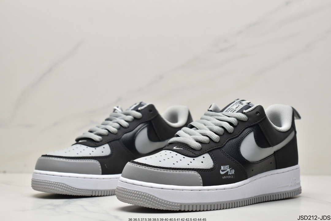 200 Air Force 1 Low 黑灰机BQ6818-009
