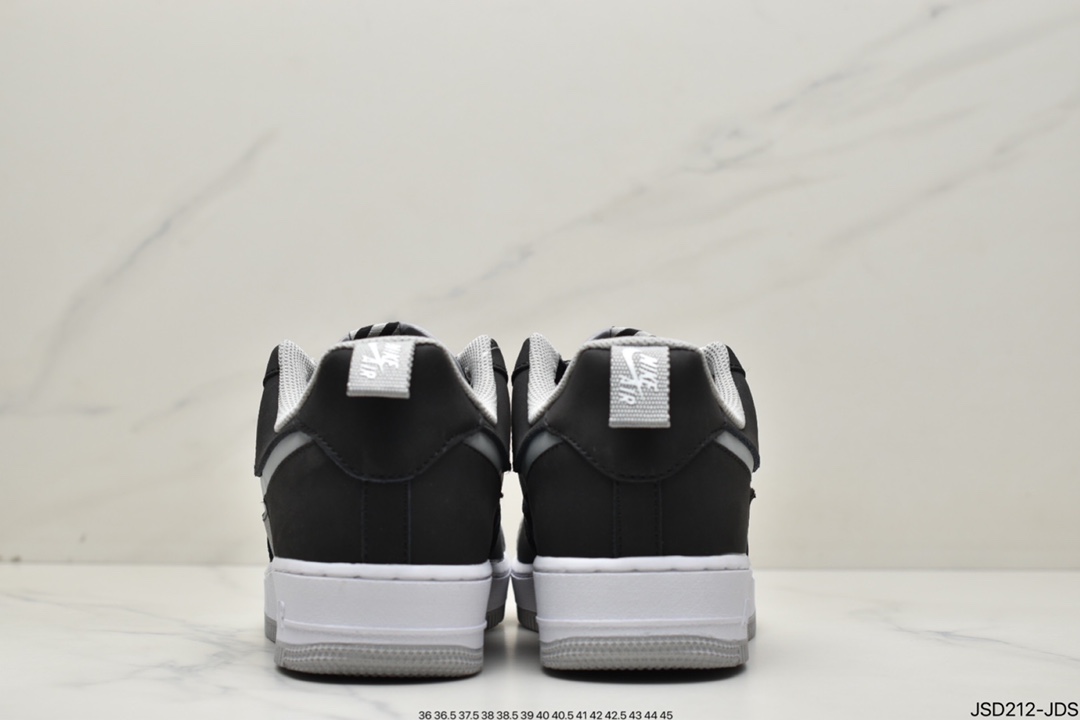 200 Air Force 1 Low 黑灰机BQ6818-009
