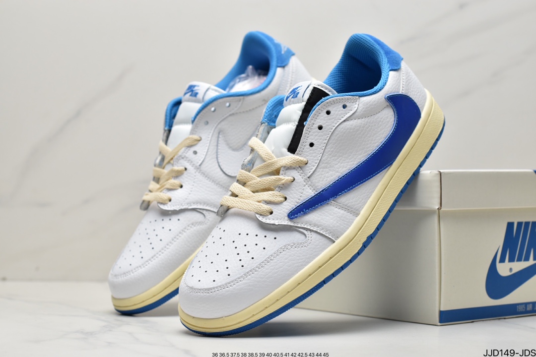 130 Travis Scott x Air Jordan AJ1 Low QX 倒钩TS联名低帮板鞋