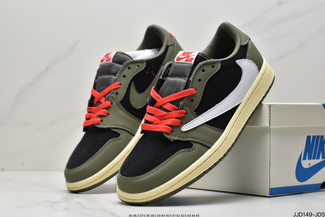 130 Travis Scott x Air Jordan AJ1 Low QX 倒钩TS联名低帮板鞋