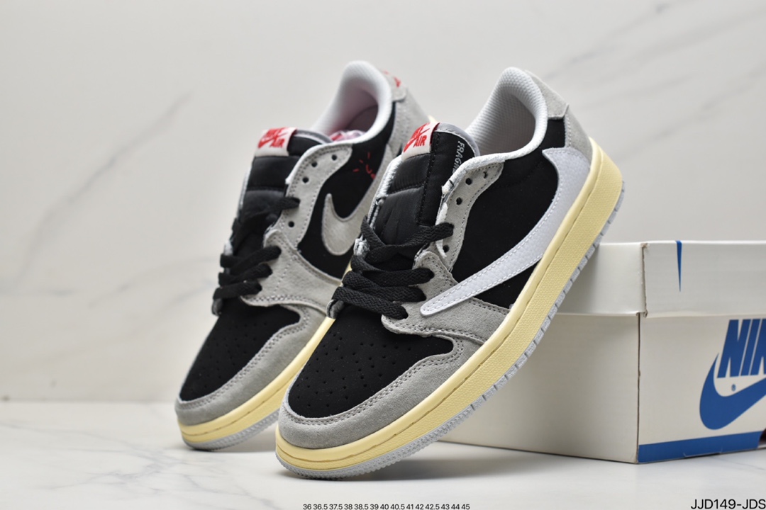 130 Travis Scott x Air Jordan AJ1 Low QX 倒钩TS联名低帮板鞋
