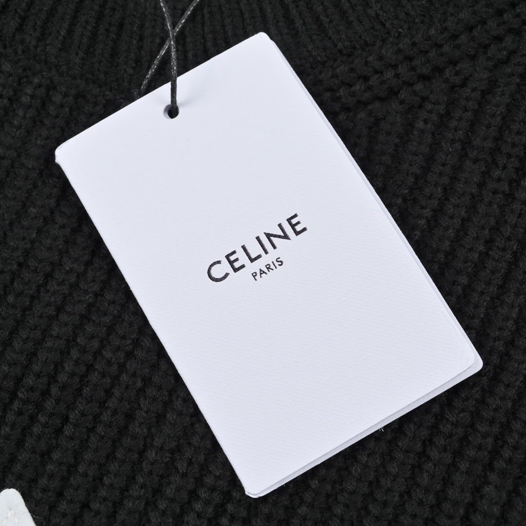 280 Celine 赛琳21FW 胸前经典logo毛衣 购入zp开版