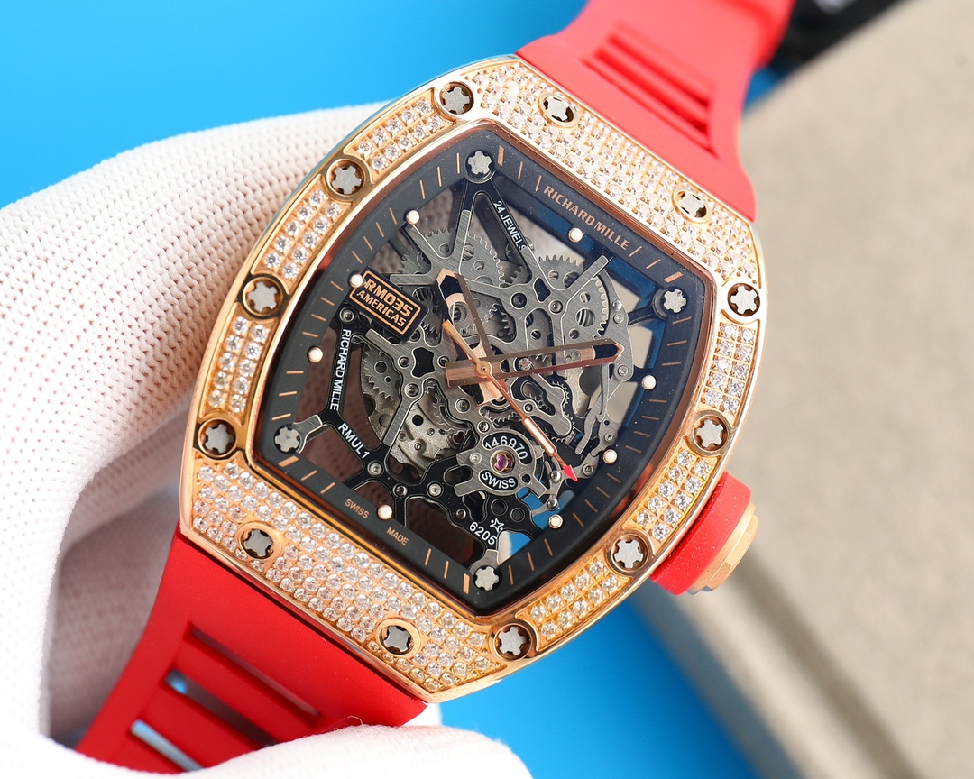 1450 理查德米勒【Richard Mille】理查系列钢表壳首次突破做到镶钻工艺