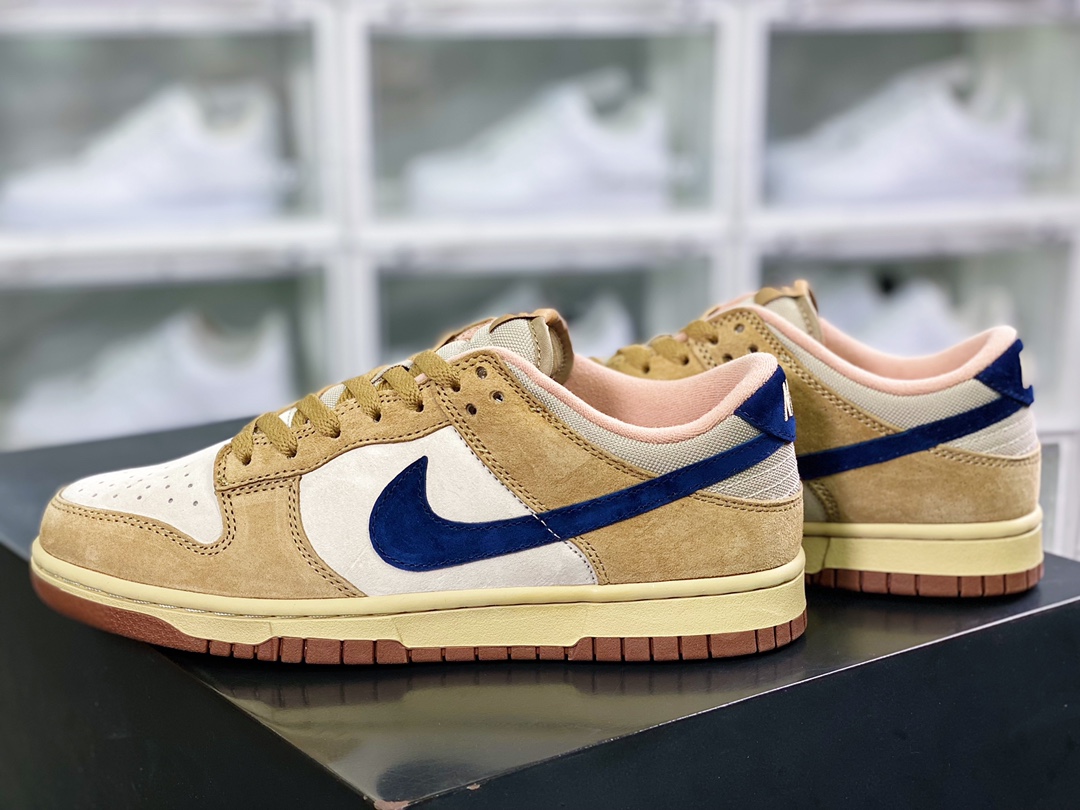 280 SB Dunk Low Cl”Jordan Pack”扣篮系列低帮休闲运动滑板板鞋“翻毛棕米白蓝勾”304714-741